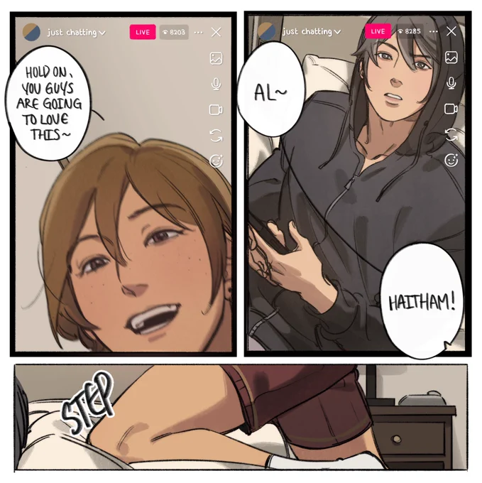 crossing the line (idol AU) #haikaveh #GenshinImpact 