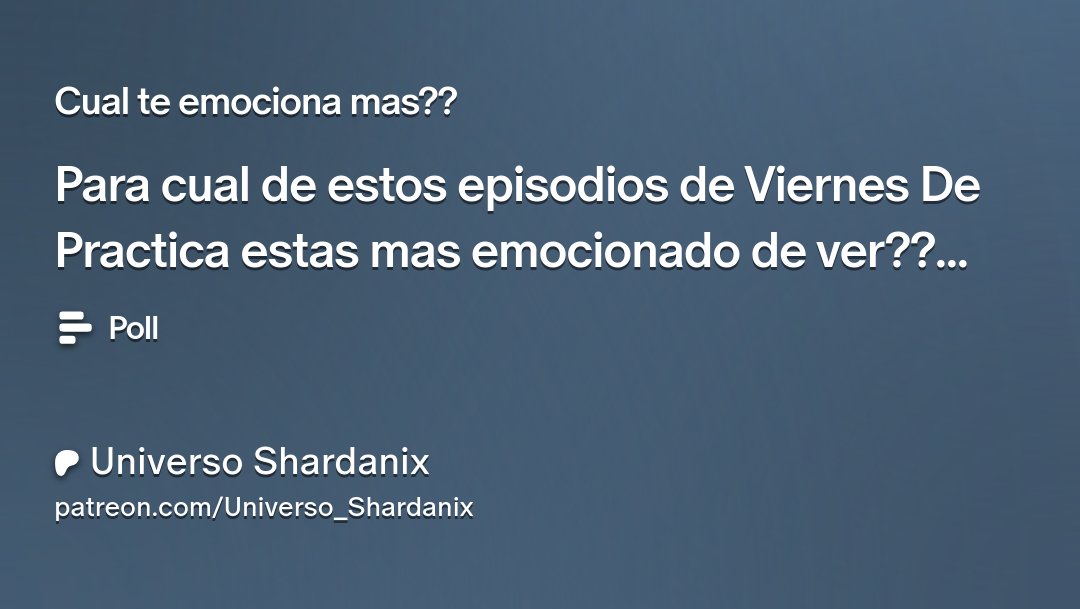 UShardanix's tweet photo. Yo Episodio 2!! y ustedes?? 🤔

https://t.co/Oj0rUS6qbu https://t.co/D3TkeXDtVT