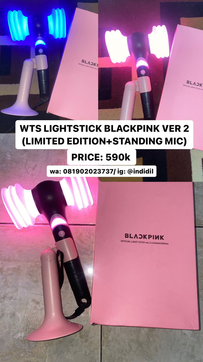 IndiHanifah's tweet photo. WTS LIGHTSTICK BLACKPINK 
BAGI YANG BERMINAT BISA PC/DM ✨
#wtslightstickblackpink
#wtslightstick
#BLACKPINK https://t.co/hS6sxrJDt1