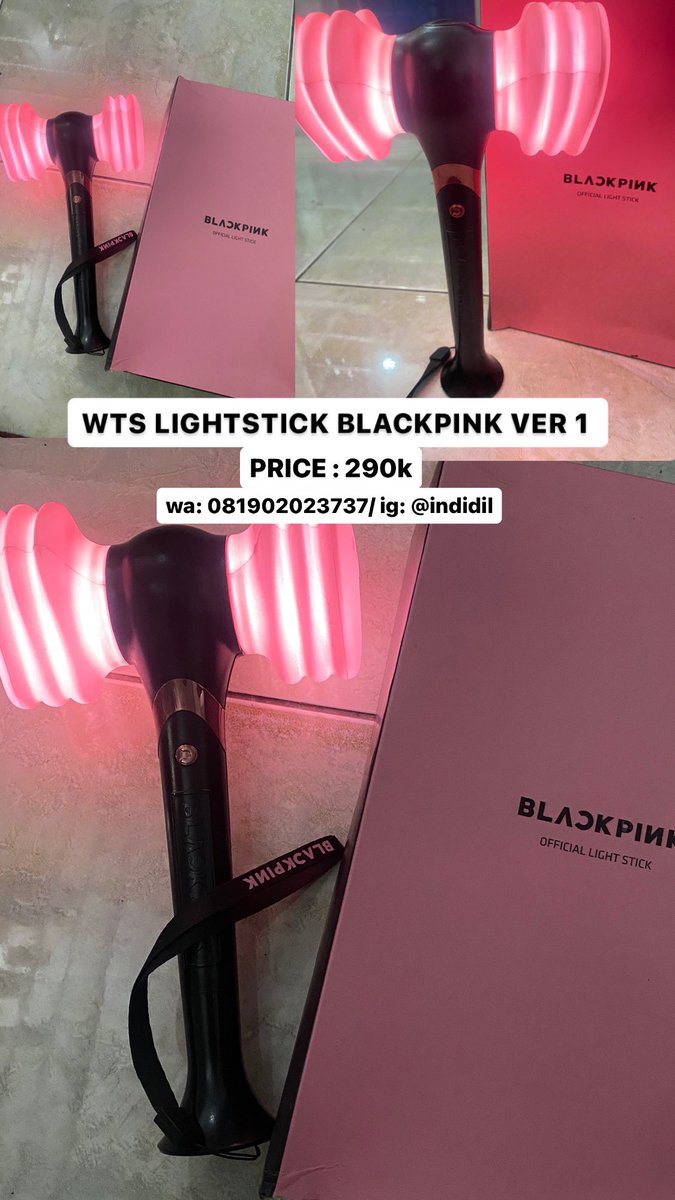 IndiHanifah's tweet photo. WTS LIGHTSTICK BLACKPINK 
BAGI YANG BERMINAT BISA PC/DM ✨
#wtslightstickblackpink
#wtslightstick
#BLACKPINK https://t.co/hS6sxrJDt1