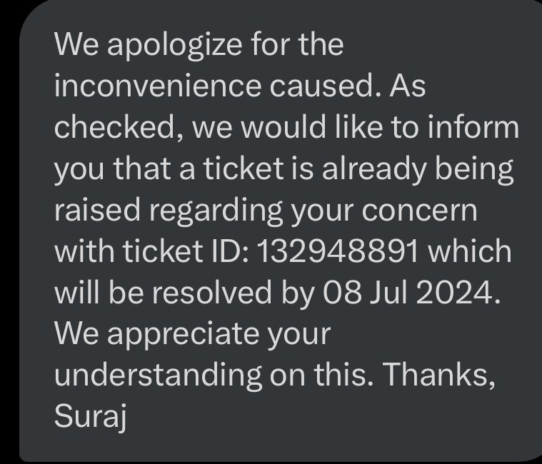 libraspace's tweet photo. @airtelnews @Airtel_Presence @airtelindia t has started with Suraj >> Ashish >> Ravi >> Nida >> Anshika >> ended with Atul and hema, jaya, Sushma ,nirma 
All of them sending the same message changing their names in signature 
seems Airtel has network problem and could not reach to Airtel mobile.. https://t.co/2mbLc4GkAG