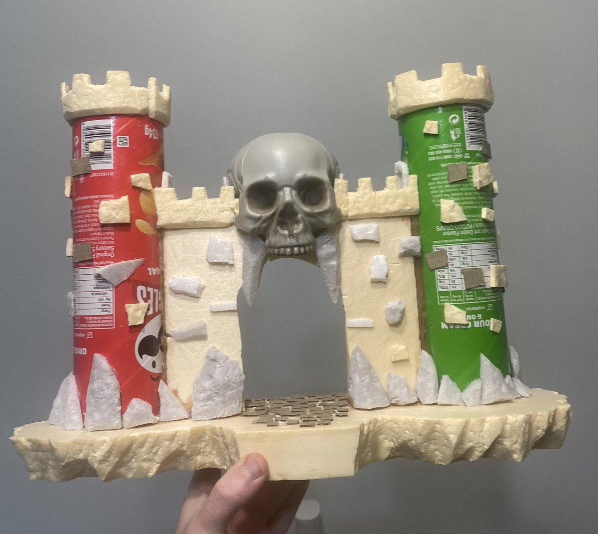 KrrNiGit's tweet photo. Building a display board for my gitz… let me introduce you to Castle Gitz-Skull https://t.co/6SyW2sfS2L