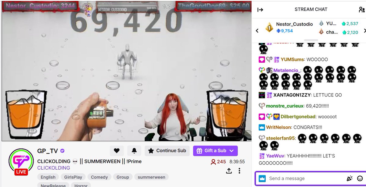 the current world record for Clickolding is held by <a href="/WatchGirlsPlay/">Girls Play | GP_TV</a>, at...

69,420 clicks

god bless clickolding players