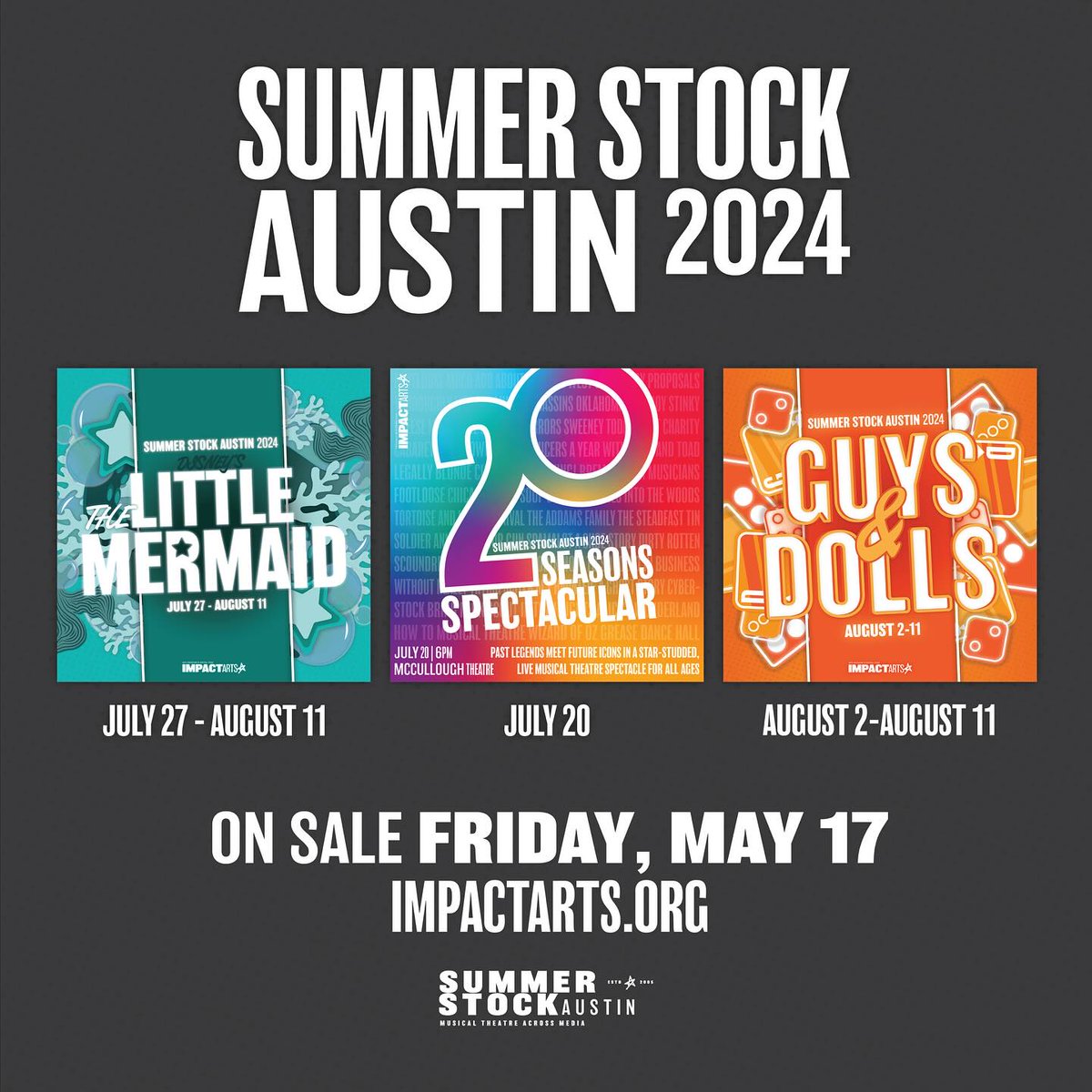 Mitchell_cltx's tweet photo. @impactartsATX  SSA2024 20 Seasons Spectacular, The Little Mermaid and Guys and Dolls at the UT McCollough Theatre #Austin https://t.co/3aRu2qnuiZ https://t.co/GWNjBGn52B