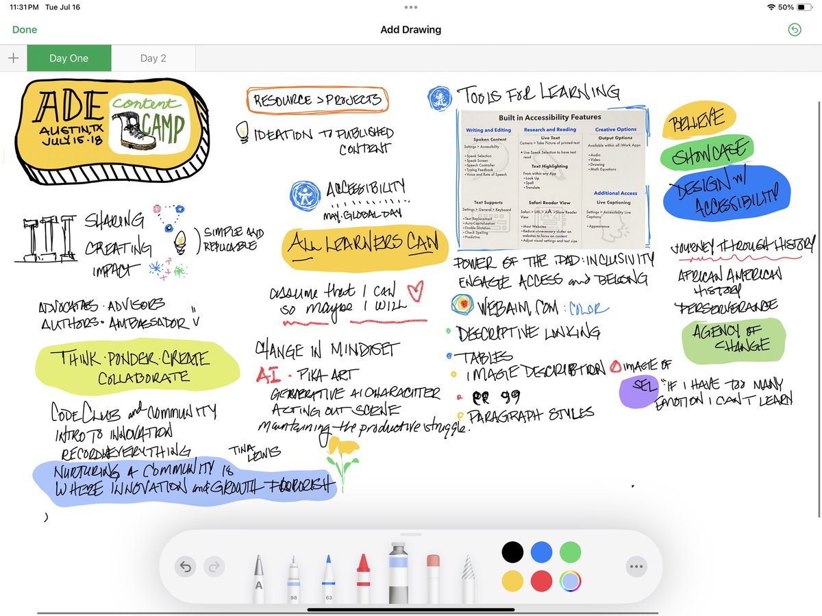 cre8Rt's tweet photo. Day 16: Sketchnote in  #Numbers Amazing day full of connections and learning with passionate educators. #Julyexploration #ADECommunity #Numbers https://t.co/968UzZT3g9