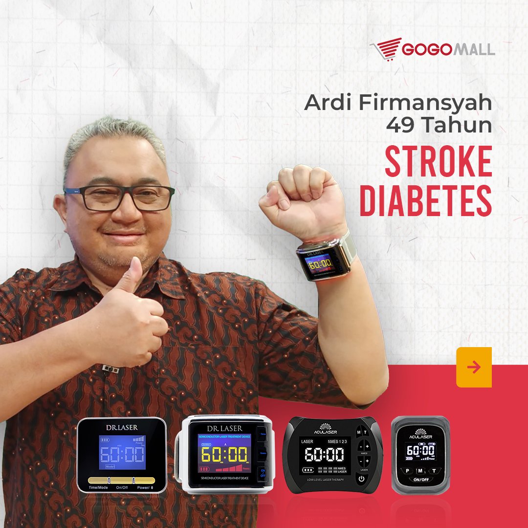 GogomallHealth's tweet photo. Tiba-tiba sakit kepala, pundak &amp; leher tegang, ternyata kena hipertensi😱

Akhirnya Pak Ardi rutin pakai DRLASER &amp; kini bangun tidur badan jd lebih segar, tensi &amp; kolesterol sdh terkendali

Sehat selalu ya, Pak Ardi!💪🌟

Info DR LASER dan promo spesial >> https://t.co/xrG4MRLgV6 https://t.co/T3BSvt3KW5