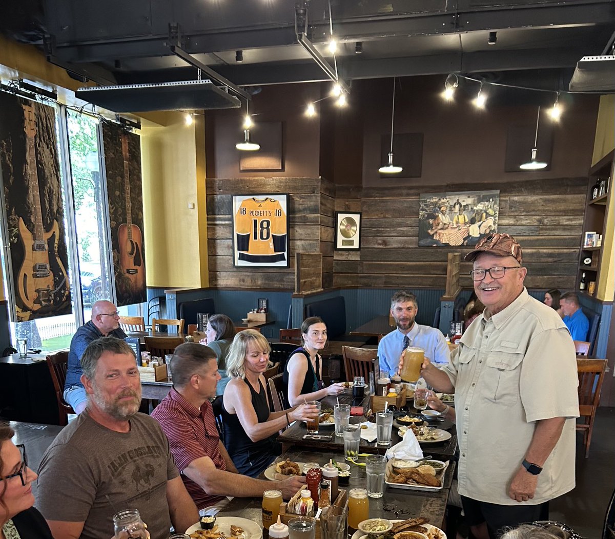 Wyoming principals collaborating after a great day of learning at the United Principal Conference in Nashville! Thanks to two members who led and represented the great state of Wyoming with sold out sessions to the great work in their own schools/district!  #united2024