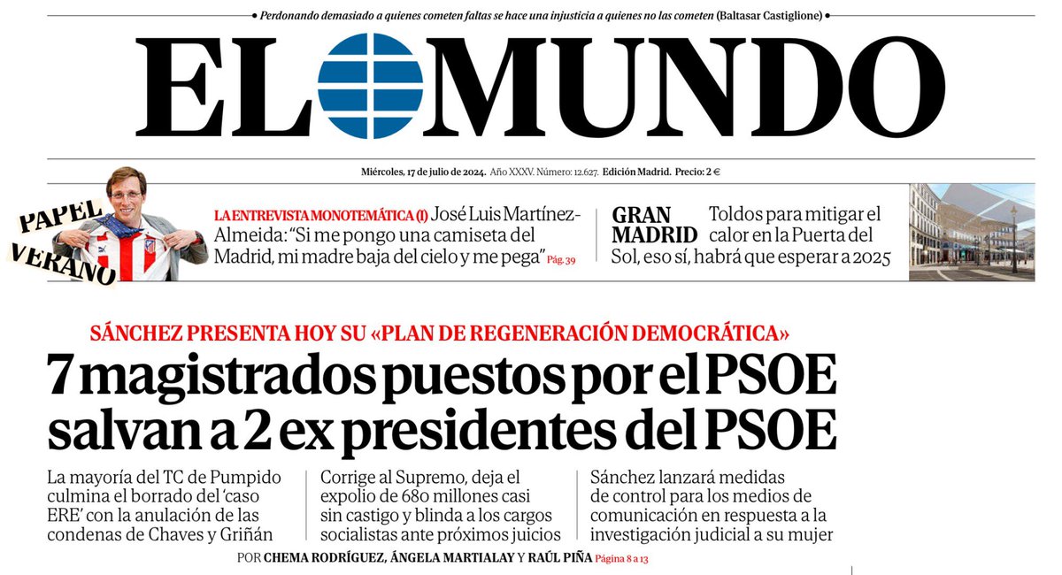 davmiranda's tweet photo. Mi enhorabuena por el acertado titular (y por la fina ironía del antetitular en rojo). https://t.co/hEKd7PznGy