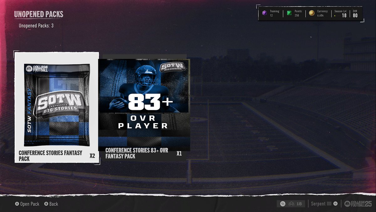 SERPgaming's tweet photo. Going to open this bad boy tomorrow late-afternoon/evening on Twitch. #EACFB25 #EACollegeFootball25 #serpgamingtwitch https://t.co/IfxwENcZ98