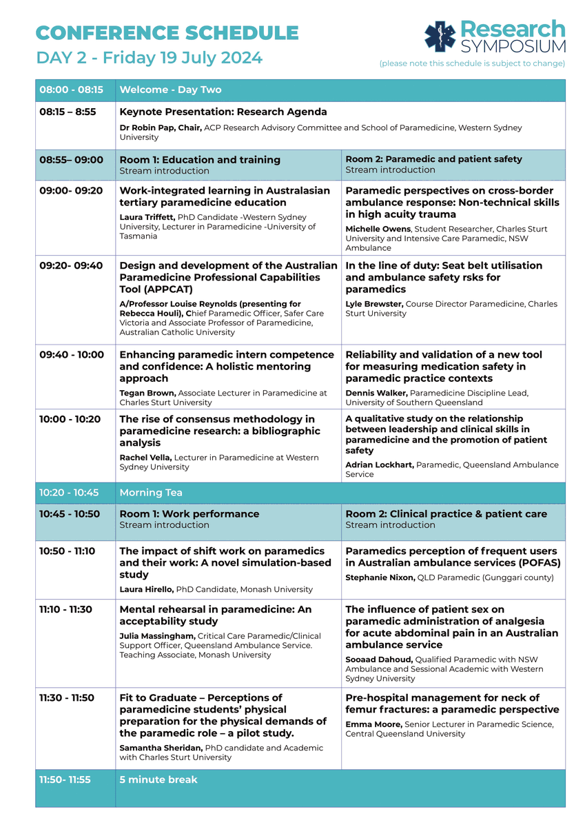 Australasian College of Paramedicine (ACP) tweet media