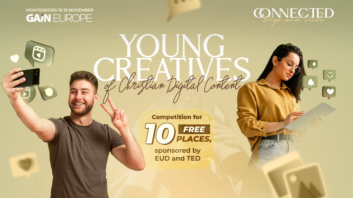 In addition to attending for FREE, winners will be given a 7-minute slot to showcase a video presentation of their project during GAiN Europe 2024. They will also have the opportunity to network and receive further support for their projects.