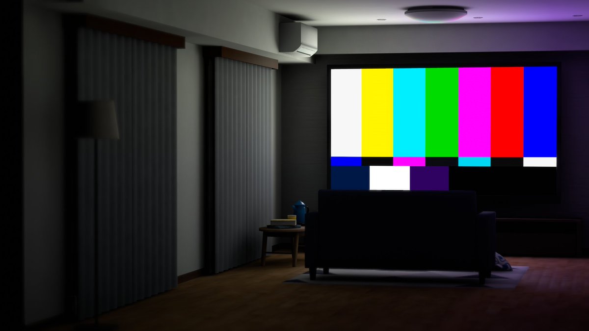 Picture taken in nekochanfood's "LTCGI apartment". Do not ask how I got in.

#VRChat #VRChat_world紹介