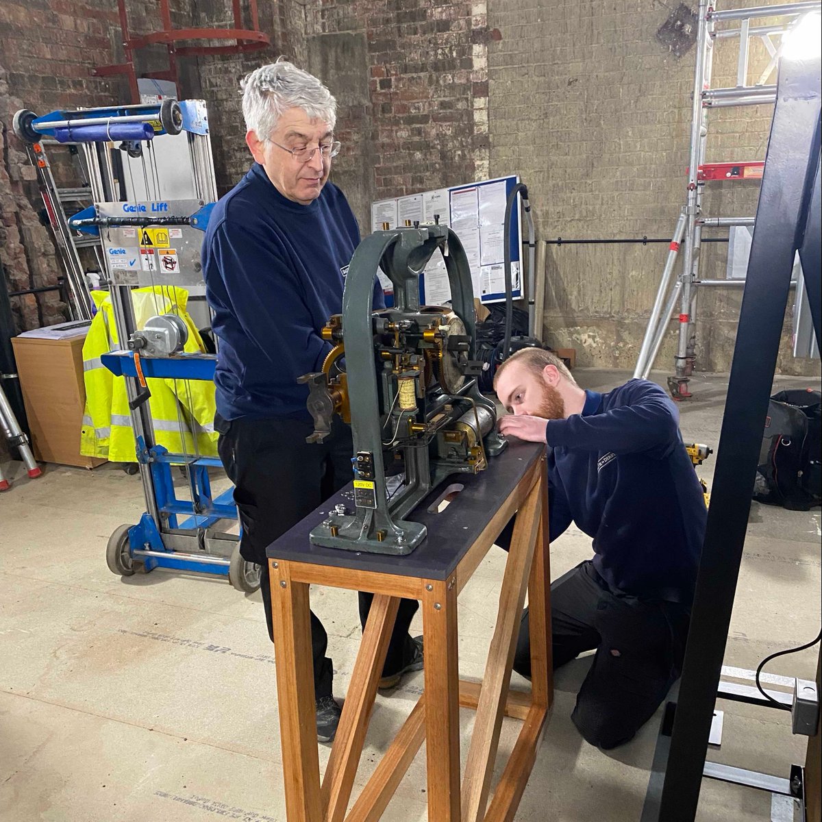 SmithofDerby's tweet image. The #factoryclock restoration at the site where Terry&apos;s Chocolate was made.
⁠
Prior to our restoration work, the clock had remained stationary for 18 years since 2005, when production moved away from the York site.⁠
⁠
#tickingagain #terrysfactory
