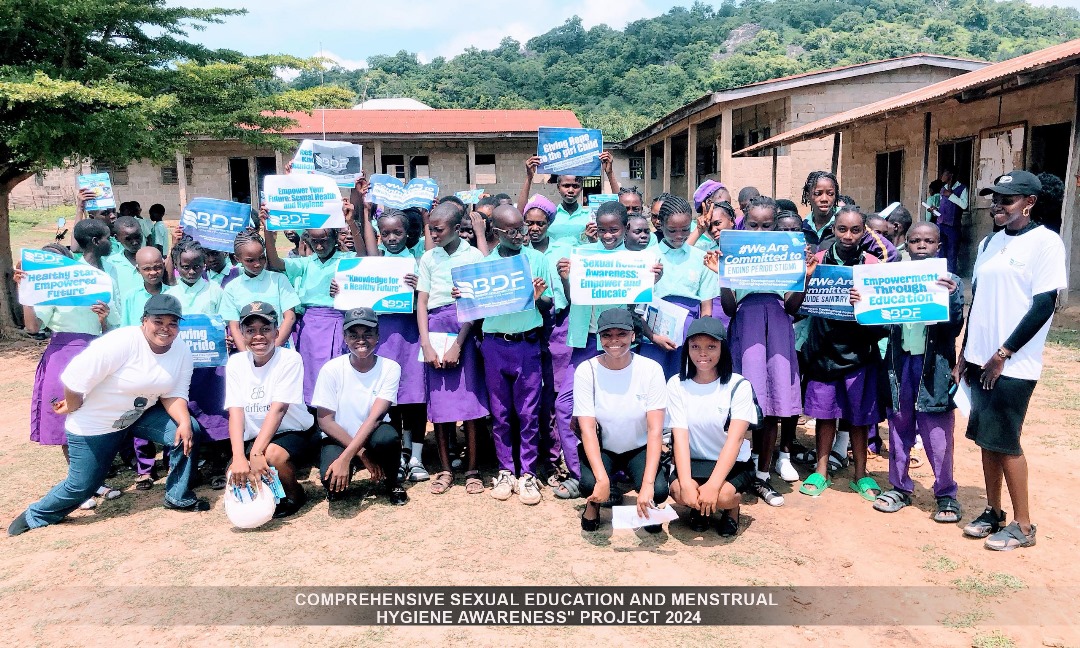 bdfgivinghope's tweet photo. Empower Your Future: Sexual Education and Menstrual HygieneWe empowered 107 students at Ruth Elton Secondary School on July 9th! Students received vital education and customized exercise books from BDF.#BDF #EmpowerYourFuture #SexualEducation #MenstrualHygiene https://t.co/ZnY0SPM6Ij