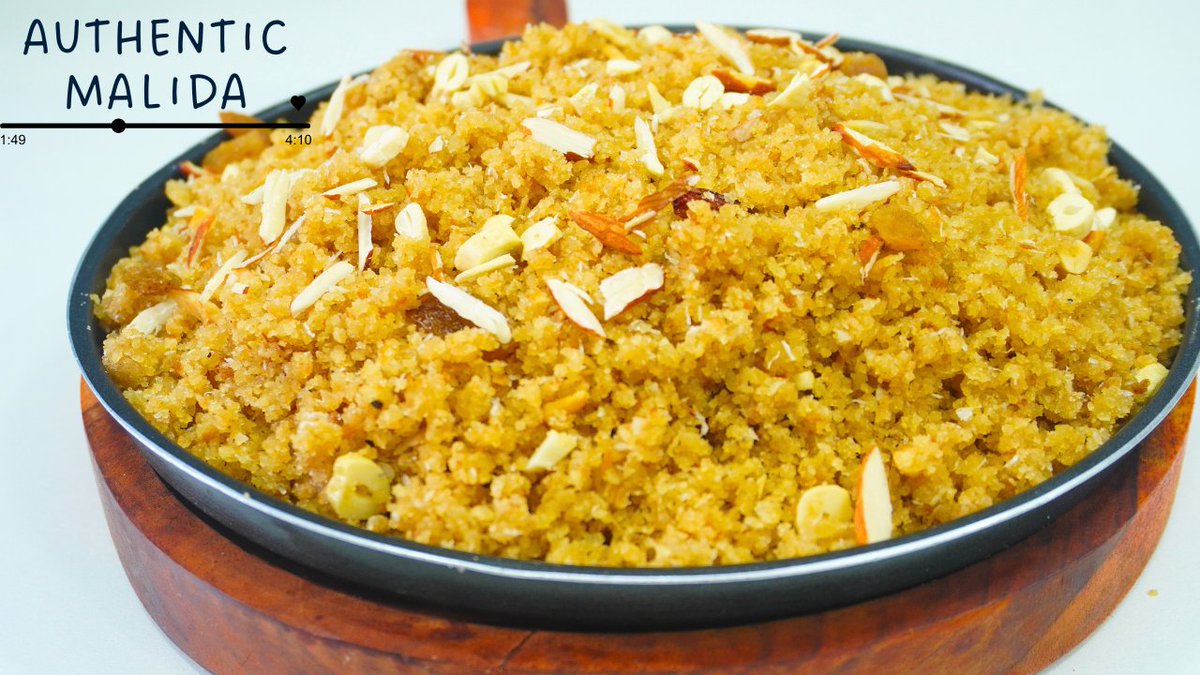 RaniKitchen's tweet photo. A traditional Indian sweet
Malida recipe 😋
https://t.co/S2y9y24KeE
#malida #howtomakemalida
#food #foodie #cooking https://t.co/uu6dbIHcOf