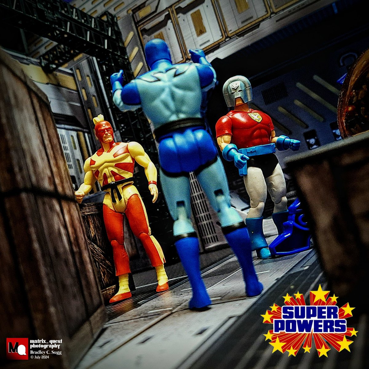 BradleyCSugg's tweet photo. - "I've already set up the control room. Why is none of this unpacked yet?"
Another moving day for #McFarlaneToys' #SuperPowersCollection's Earth-4 heroes.
#DCComics #BlueBettle #Peacemaker #JudoMaster #TheBug #CharltonComics #Kenner #ExtremeSets #5InchScaleWorld #matrix_quest https://t.co/Zp4zTdPMcW