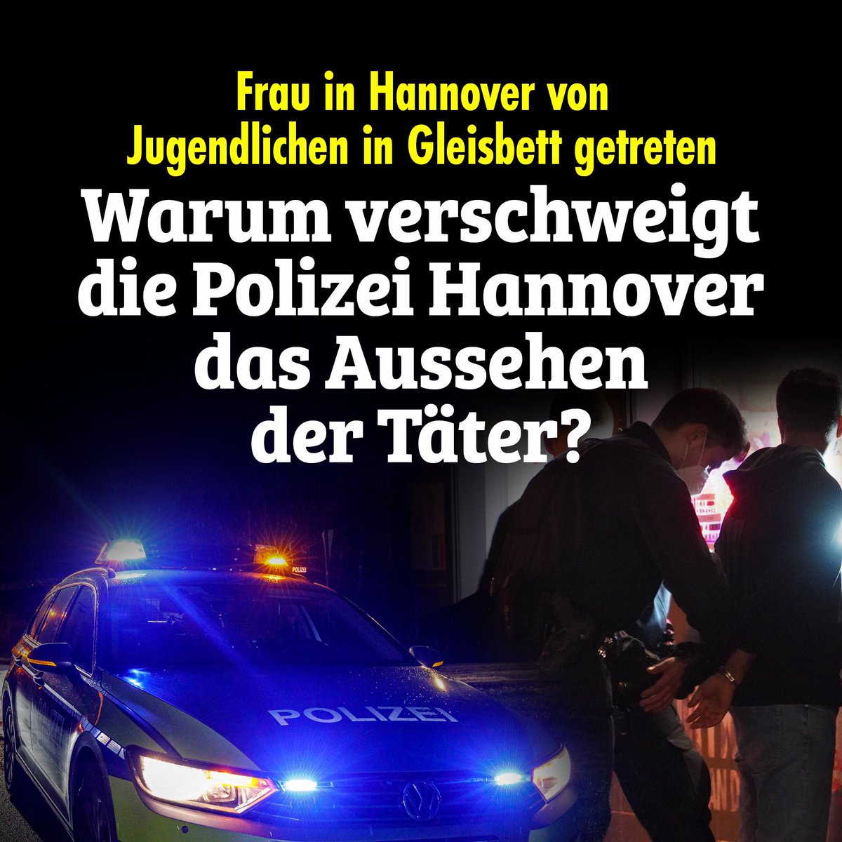 niusde_'s tweet photo. Es ist ein Fall, der fassungslos macht: Drei Jugendliche prügeln und treten auf eine 56 Jahre alte Frau ein, bis sie zu Boden geht und ins Gleisbett der U-Bahn fällt. Über das Aussehen der Täter hält die Polizei sich trotz Videoaufnahmen bedeckt.  #NIUS https://t.co/lecZEdLiL5 https://t.co/QYIhAyn4YS