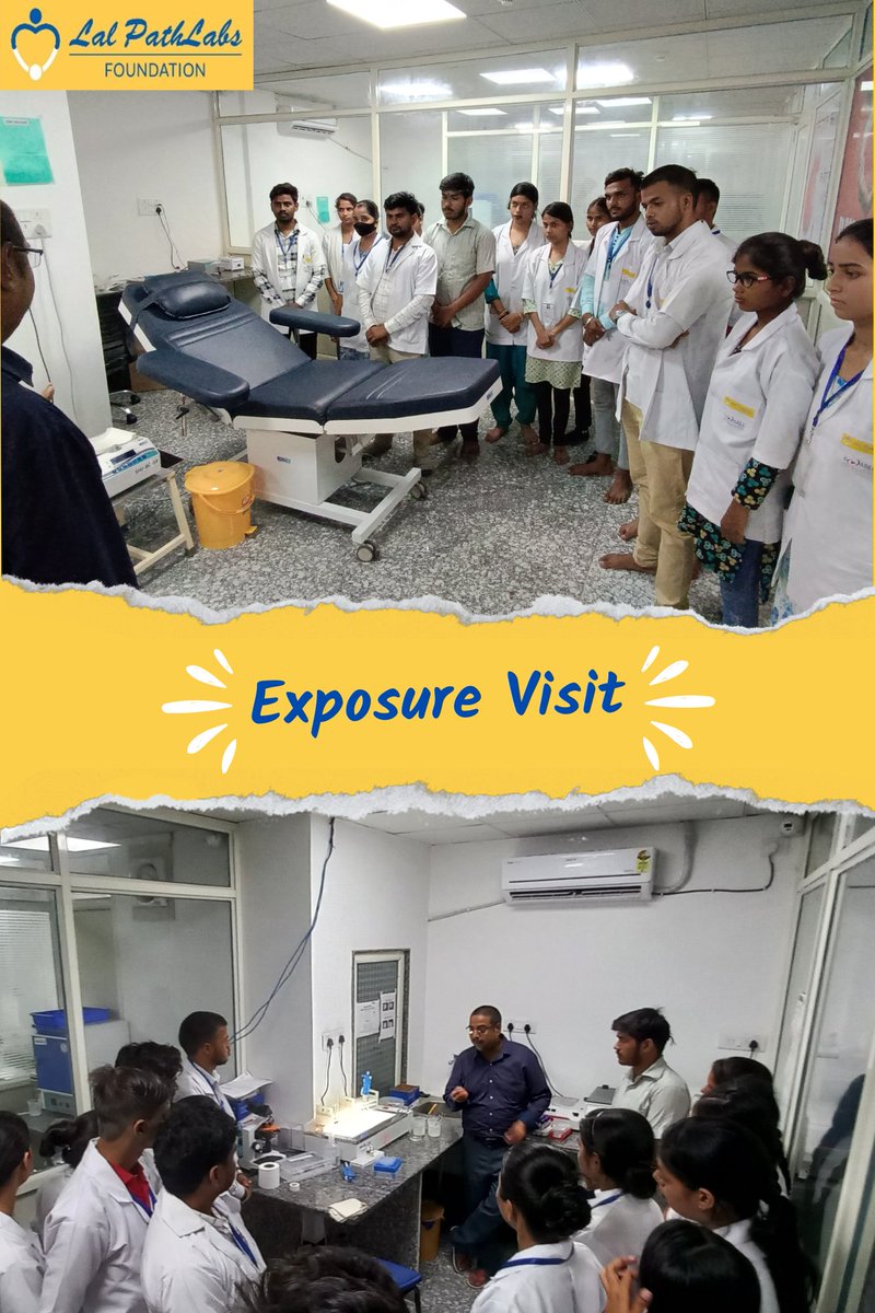 foundationlpl's tweet photo. LPL Academy for Laboratory Medicine Centres organizes exposure visits for Phlebotomist Trainees to renowned hospitals.
#phlebotomist
#healthcareprofessionals
#sustainablelivelihoods
#employment
#lalpathlabsacademyforlaboratorymedicine
#skilldevelopment
#CSR
#lalpathlabsfoundation https://t.co/ipKOrjLCJe