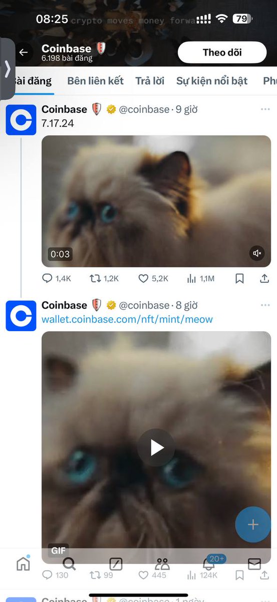 📣Mint MEOW BASE CHAIN

➖ Coinbase vừa Tweet 👇

⚡️ wallet.coinbase.com/nft/mint/meow

☑️ Ngoài tăng TX trên hệ Base hy vọng có Airdrop từ Coinbase -  Chỉ tốn fee Base