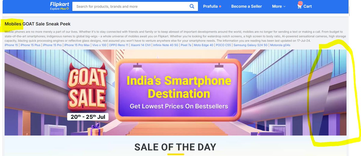ThinkerPrafulla's tweet photo. Hi Team,
I just saw this image and I think it is necessary to highlight the error in this image. I hope this is helpful to you.
@Flipkart @flipkartsupport https://t.co/DmOPzAqMIG