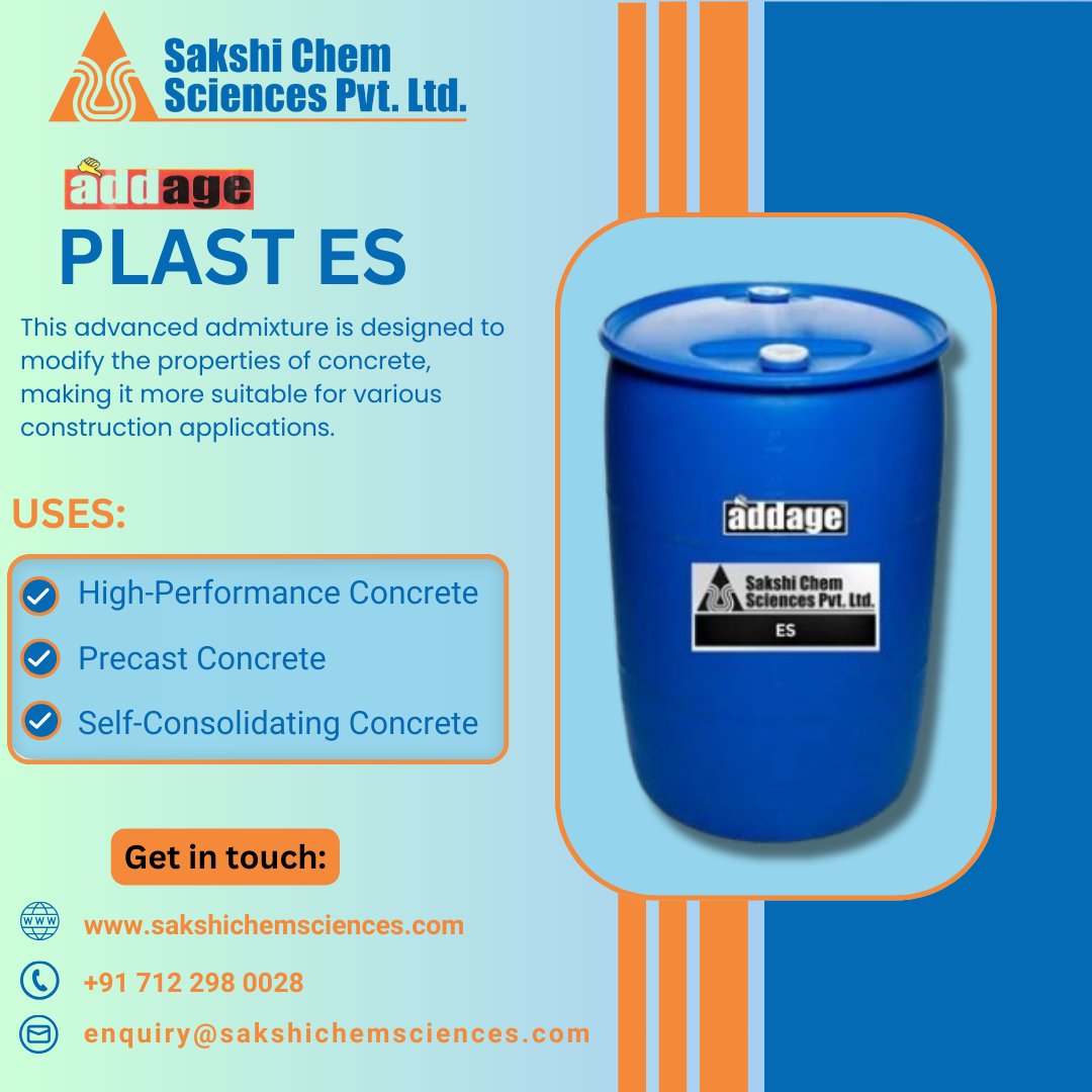 SakshiChemSci's tweet image. Speed up your project timelines with our efficient concrete admixtures. Less time, more strength. #ConstructionEfficiency #ConcretePower #ConstructionChemicals #ConcreteAdmixture
