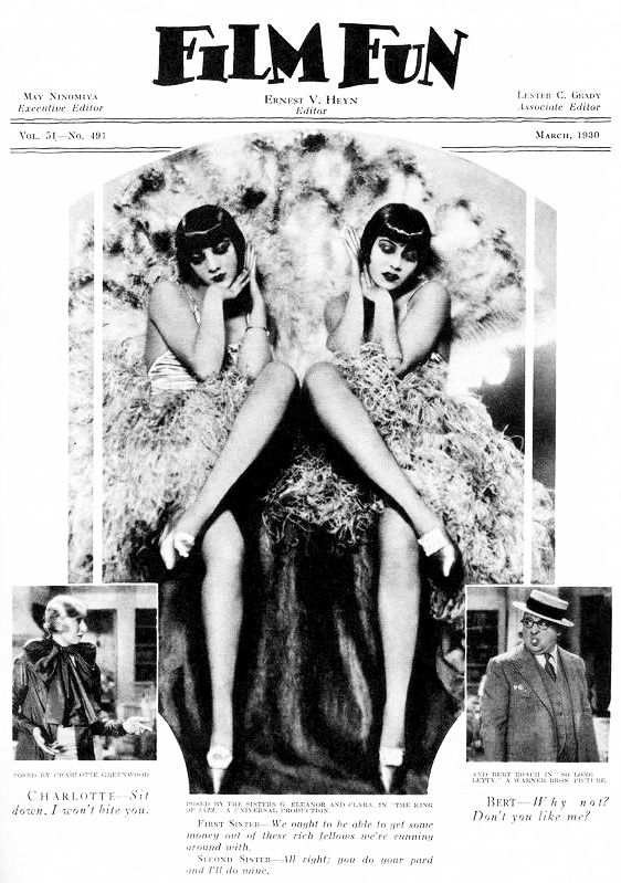 FriendlessGhoul's tweet photo. Film Fun - March 1930
#charlottegreenwood #sistersg #bertroach #oldhollywood #talkies #precode https://t.co/Gvjphv8ltG