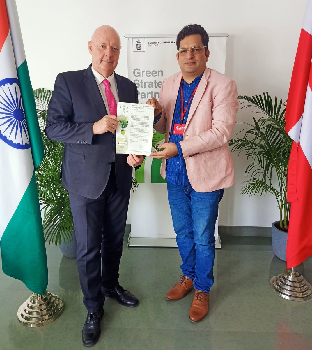VYouthConnect's tweet photo. Invitation to H.E. @svane_freddy Ambassador Royal Danish Embassy in New Delhi for 3rd Vivekananda Sustainability National Clean Energy Summit 2024 . @DenmarkinIndia @DanishMFA
#vycf #CleanEnergyForAll #CleanEnergyforLife #greenenergy https://t.co/FVCBT86tUS