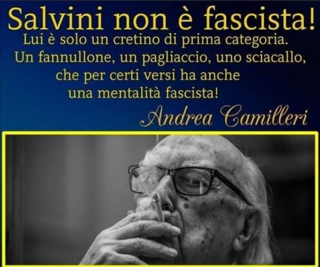MicheleBonates3's tweet image. Come sempre il Maestro aveva ragione.
5 anni senza Andrea Camilleri.