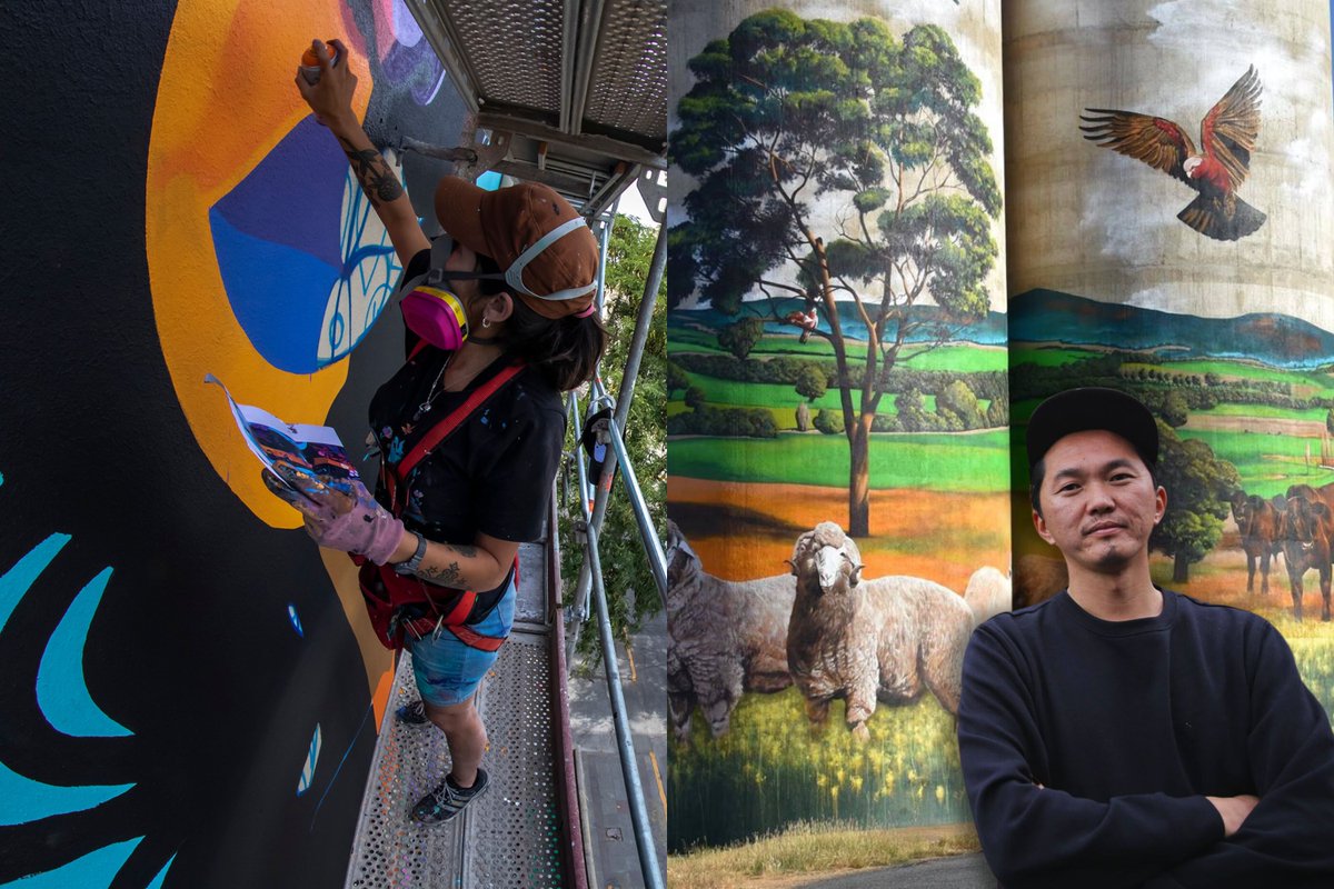 Space2bDesign's tweet photo. Join us for the closing night of the Street Artists of Space2b Exhibition who have transformed Space2b with their stunning murals. Let's celebrate the street artists who believe in the power of sharing their craft and building a supportive community.
RSVP: https://t.co/uAb5OPPYkx https://t.co/QcJ2Oh7yvZ