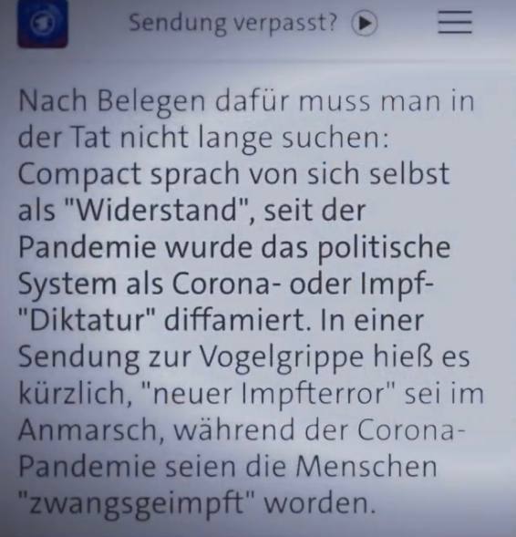 maikpi70's tweet photo. 👉 Als Grund für die Razzia und vollständige Verbot des #Compact-Magazins führt Faesers Innenministerium unter anderem an, dass sich die Compact-Journalisten als „Widerstand“ bezeichnen, das aktuelle System als „Diktatur“ verunglimpfen und vor „neuem #Impfterror“ #Vogelgrippe https://t.co/ABEfL7WKFu