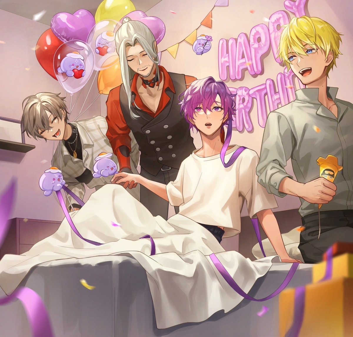 Happy birthday uki🔮🌌
I hope that all your days are filled with happiness💜

#Tanjouki2024 #VioletAtelier
