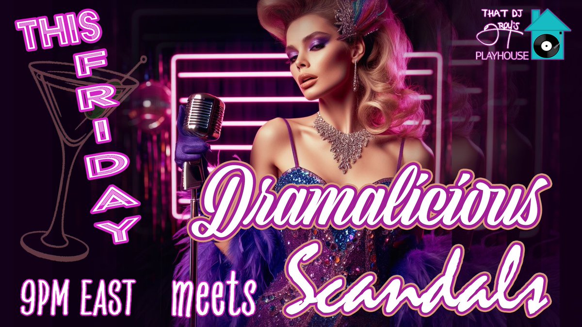 This Friday, Dramalicious will feature the BEST of Club Tracks heard at Scandals from 2000-05 Join me as I resurrect the classics along with a few never before played in The Playhouse. The FUN starts at 9PM East. I'll see you there!
twitch.tv/thatdjtroy
kick.com/thatdjtroy