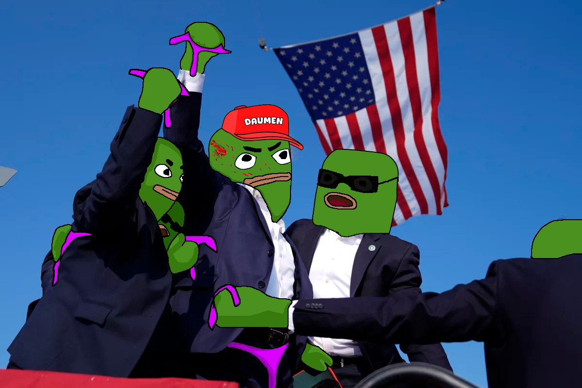 'Freedom is worth every fight. Never give up'. $Daumen 
#eth #Trump #fight