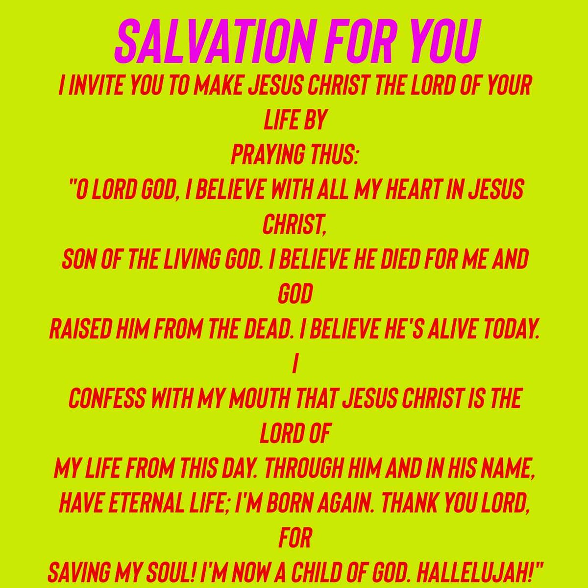 SALVATION FOR YOU