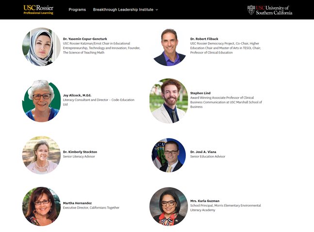 Looking forward to teaming up with USC at their annual Breakthrough Leadership Institute! Thank you for this wonderful opportunity. Can’t wait to share a little bit of some RUSD Principal perspective on Equity Through Literacy! Hasta mañana! rossierprolearn.usc.edu/usc-breakthrou…