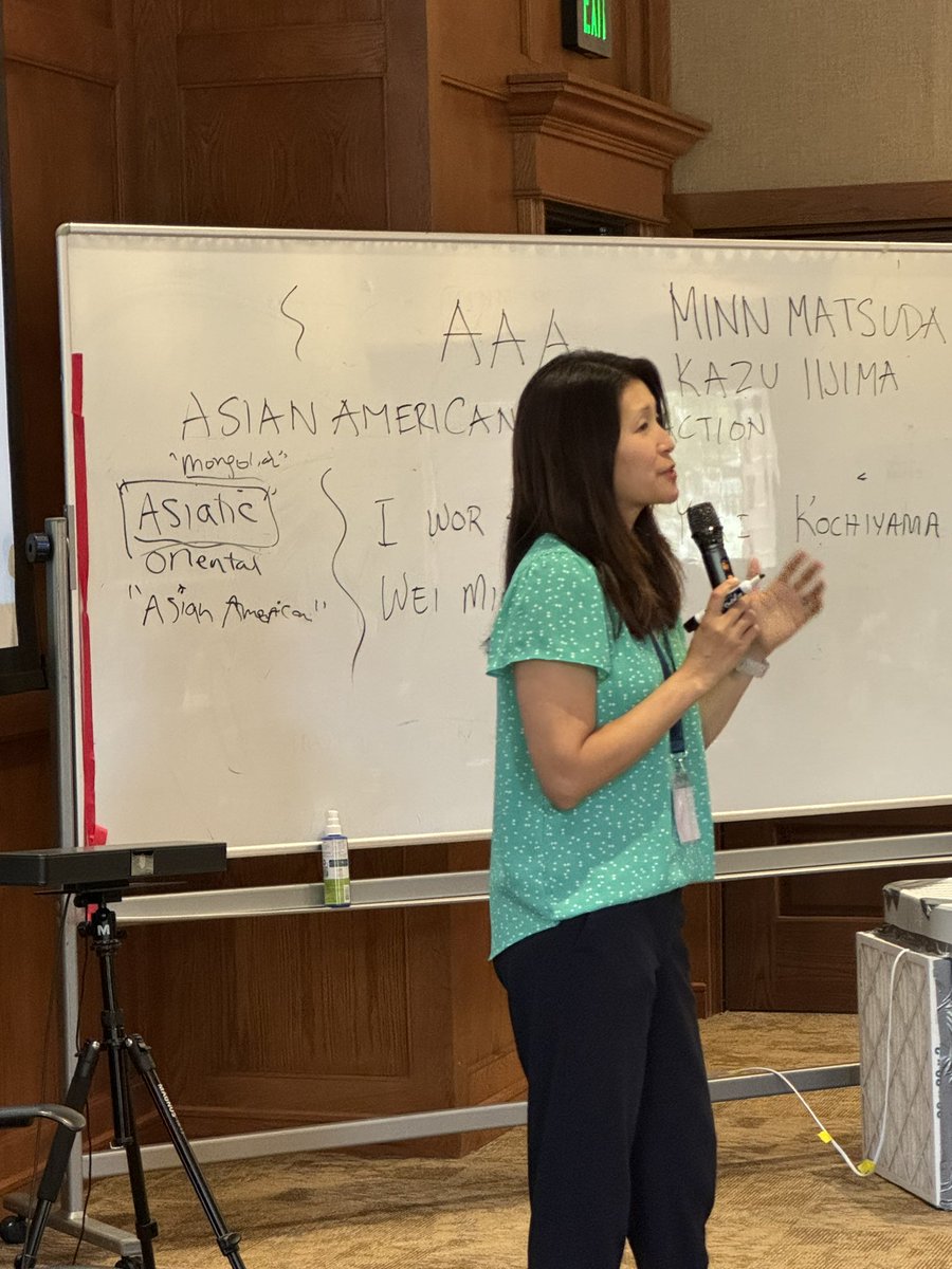 HistoryFrog's tweet photo. @NHTOYMc @GLIPacificAAPI @janehongphd @Gilder_Lehrman @NEH_Education @NEHgov @Occidental @DonutFriend @CUBoulder Always love learning from  @janehongphd appreciate her always following up, clarifying terms, and making connections. 

#TeachAAPIhistory #GLIPacificCrossings #GLIseminar #NEHInstitute https://t.co/qvXSgEhkua