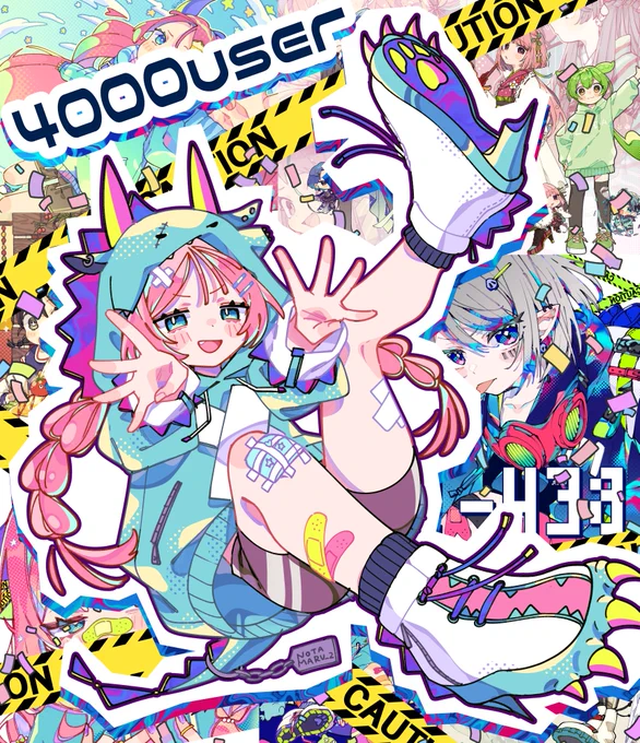 フォロワー様が4000名を突破いたしましたのた丸やイラストに関わってくださった皆様には感謝しかありません…!今後もわくわくするイラストをたくさん制作していきますのでよろしくお願いしますそして7か月前の自分、その後も好きなものを描き続けてくれてありがとう #イラスト 