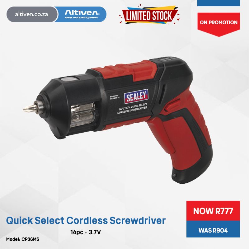 Altiven_za's tweet image. 🎉🥳😎 Hurry in for our promotion Sale and Warehouse Clearance! Unbeatable prices and amazing deals await you 🛍️🎈
Buy Now: buff.ly/3OKcE5B 
#altiven #powertools #sealeytools #cordlesstools #dcatools