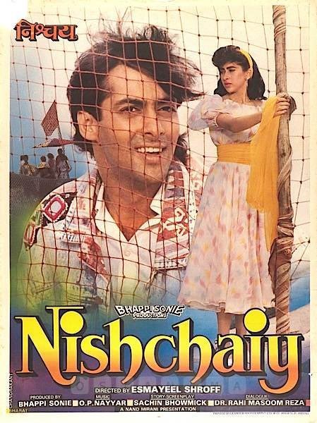 BollyMemories's tweet photo. #32YearsOfNishchaiy 17Jul1992
#VinodKhanna #SalmanKhan #Karismakapoor  #MoushumiChatterjee #SaeedJaffery #SonuWalia

 #QamarJalalabadi
#OPNayyar

#EsmayeelShroff https://t.co/KxWi0SqFLU