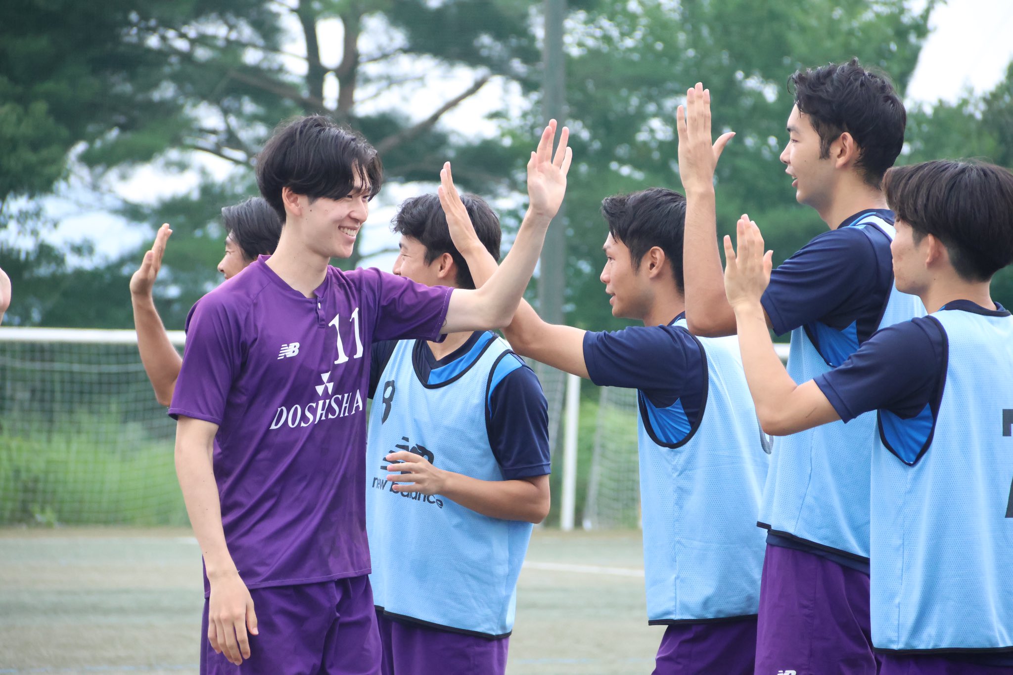 同志社大学 体育会 サッカー部 アップウェア シャツ ハーフパンツ お 
