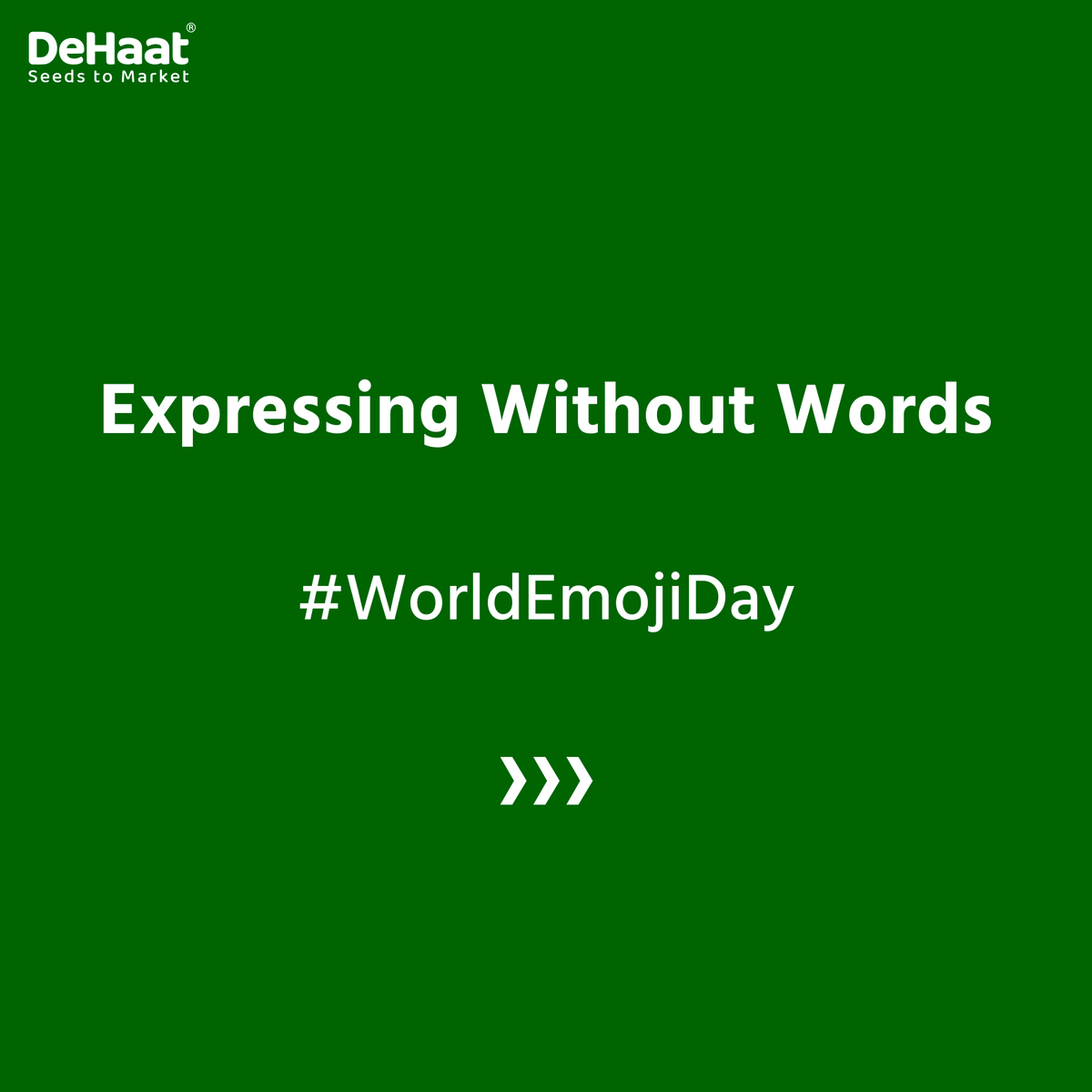 DeHaatTM's tweet image. 🌍🎉 World Emoji Day! 🎉🌍
Express yourself with your favourite emojis in the comments! 👇😊
 
#WorldEmojiDay #EmojiFun #entertainment #India #farmer #emoji