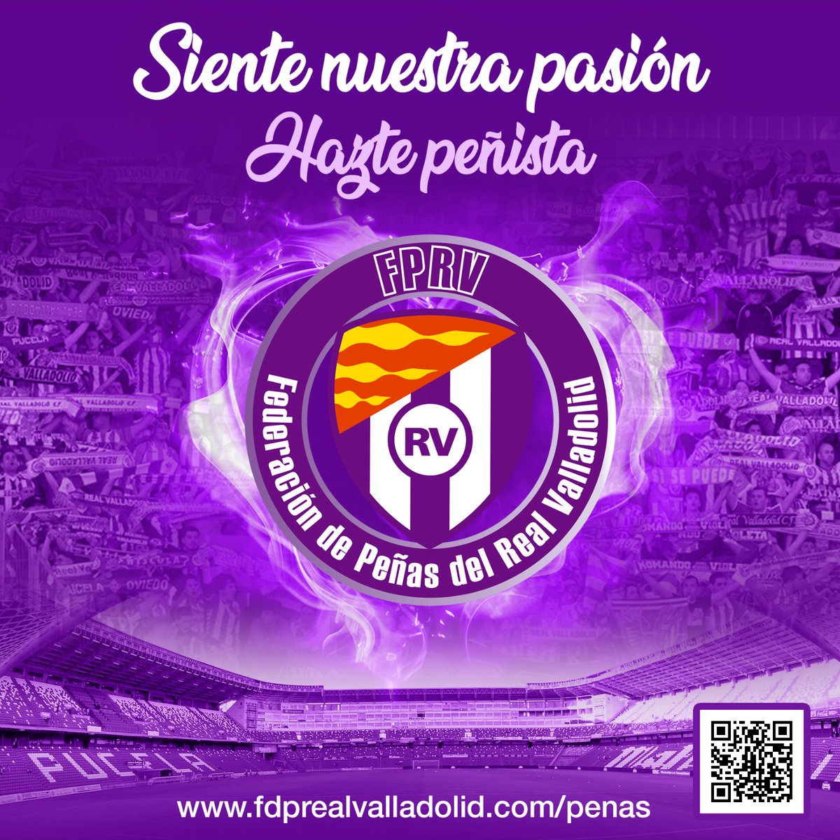 𝐇𝐀𝐙𝐓𝐄 𝐏𝐄Ñ𝐈𝐒𝐓𝐀 ⚪🟣
Únete y vive el Pucela desde dentro de una peña, busca la tuya en fdprealvalladolid.com/penas/ y disfruta de todas las ventajas.
Cerca de 60 peñas y más de 2500 peñistas formamos parte de esta locura ⬇️