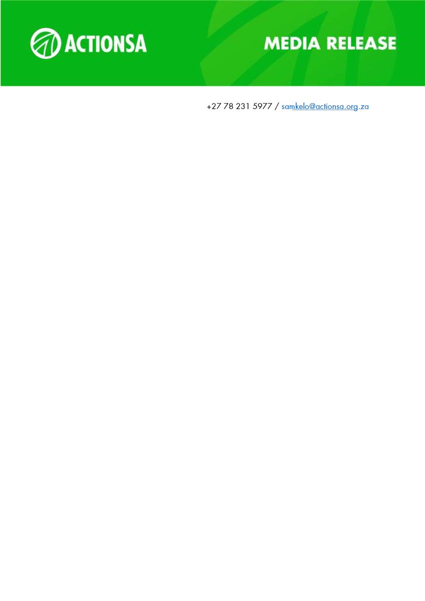 ActionSA_LP's tweet photo. Press Statement by @MikaNgobeni 
ActionSA Parliamentary Caucus Chief Whip

ActionSA to Write to Prudential Authority About WesBank's Alleged Overcharging of Black Clients

DATE: 17 July 2024
RELActEASE: Immediate https://t.co/hfp0jIF5e1