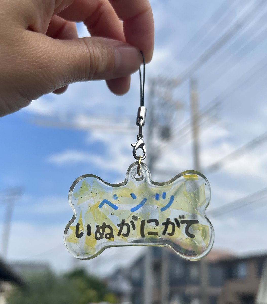ドッグタグ作ってみたけど
気泡だらけになってしまった～😨😱
しばらく使ってみよ👀✨️

#大型犬 #ゴールデンレトリバー
#イエロードッグプロジェクト
#イエローリボン #イエローリボン犬
#イエローリボンドッグ #ドッグタグ
#ネームタグ #手作り #ハンドメイド