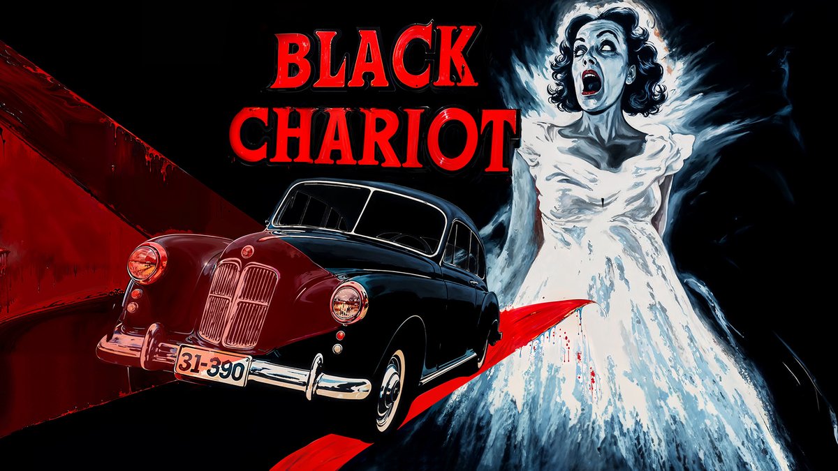 Excited to share the new campaign art for Black Chariot, Hex Studios' Gothic Hitchcockian #horror! Hit 'Notify me on launch' on our Kickstarter. This film promises to be one of our creepiest, produced in a stunning 50s style!! ☺ kickstarter.com/projects/lawri… #HorrorFamily #Filmmaker