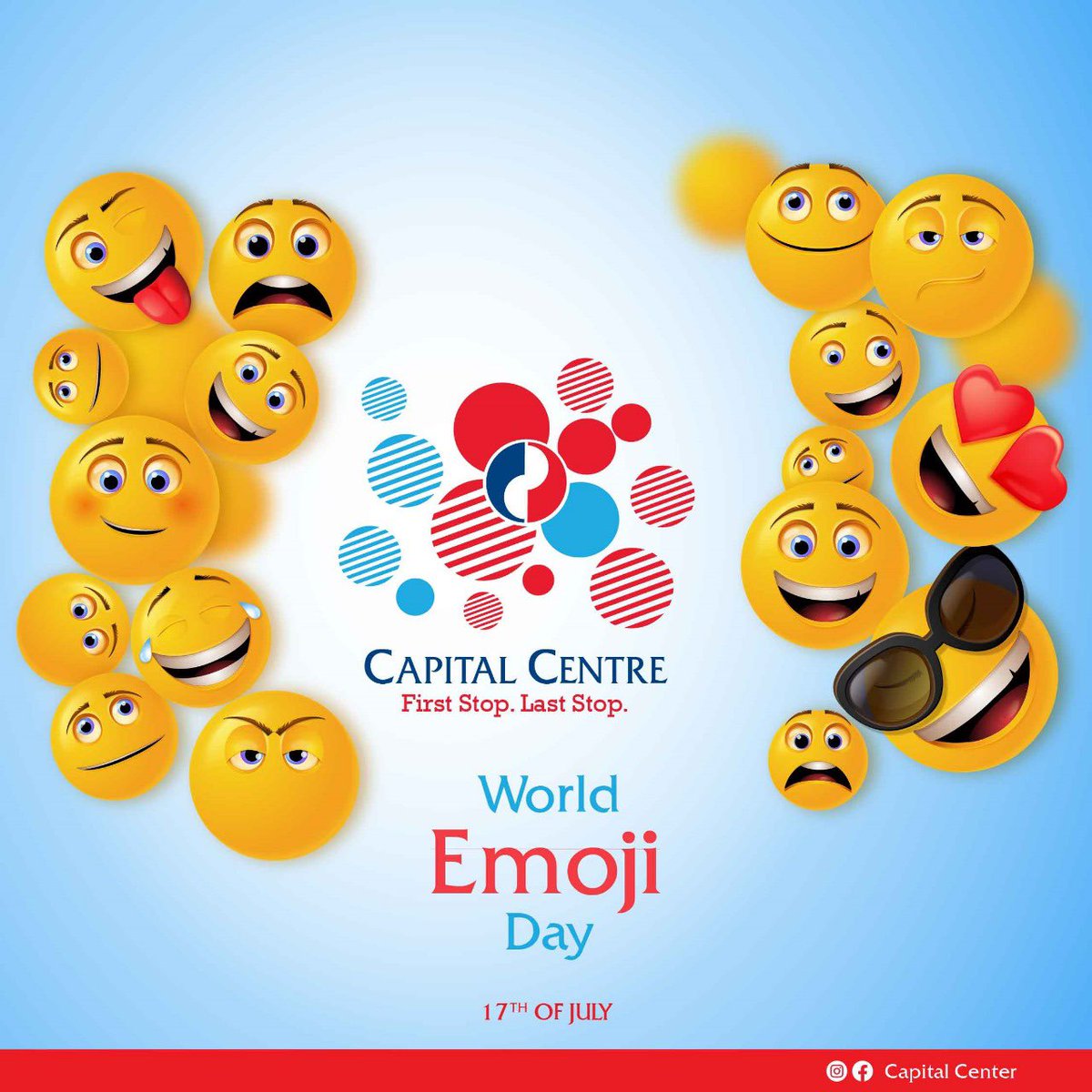 CapitalCentre1's tweet image. 🎉 Celebrate World Emoji Day with us at Capital Centre! 🎉 Share your favorite emojis and spread the joy.
#WorldEmojiDay #CapitalCentre #EmojiFun
