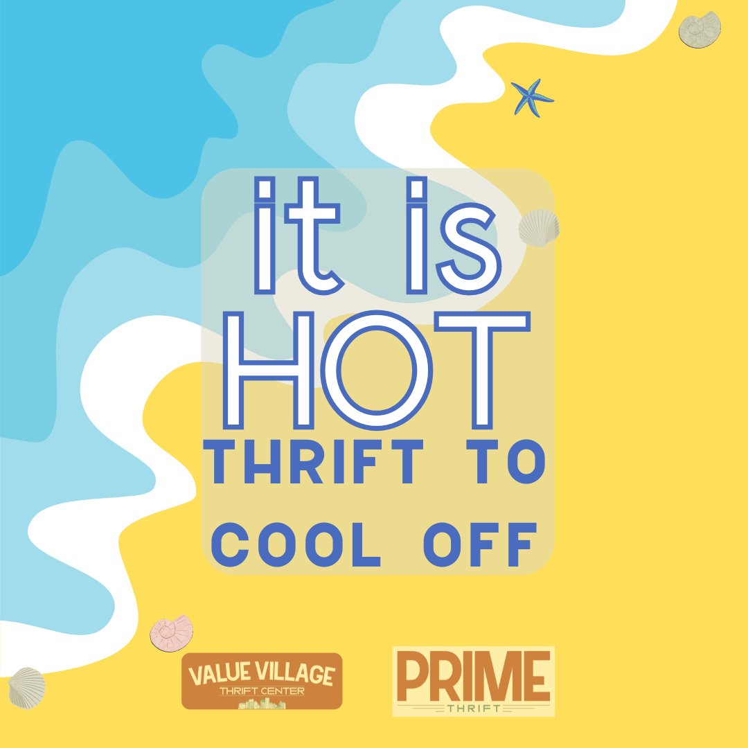 Sheesh, who turned up the heat? We are cooling off by finding hot deals on many treasures. Today Seniors (55 years or older) also get to enjoy 25% off items not already discounted! Every Monday and Wednesday!
