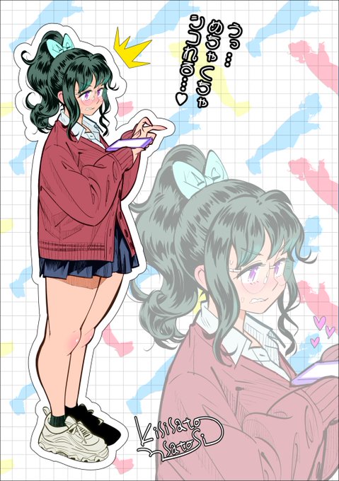 薄色バージョンと、濃さは前投稿と同じだけど色収差フィルタはかけてないバージョン 