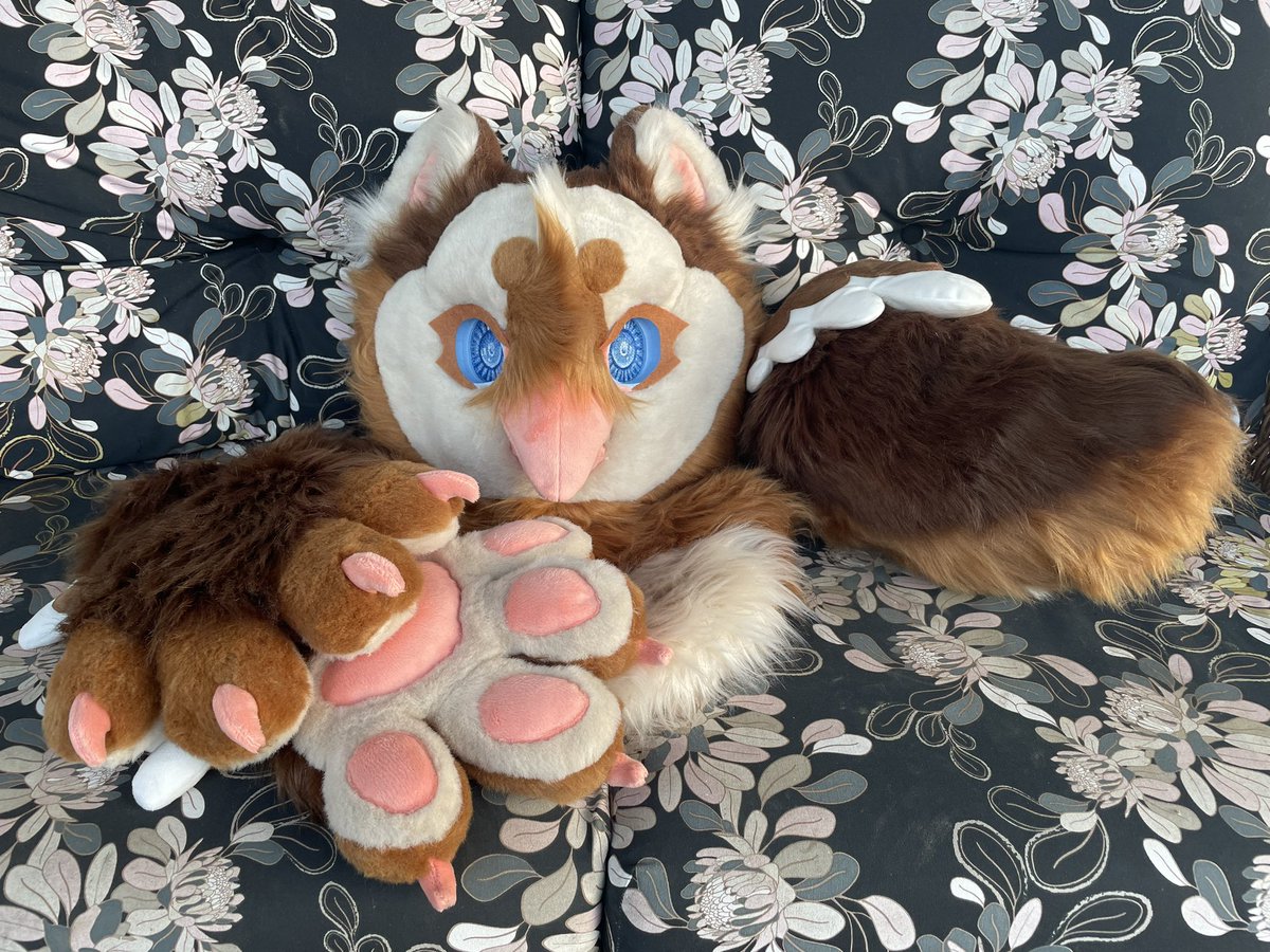 Super happy to finally reveal the final of the three Aurawra premades! Meet Toffee the Owlbear and by far the cutest suit I think I’ve ever made!!

Who is excited to see this suit in person soon? Or will you be the one to take them home :3

#furry #fursuit #fursuitmaker