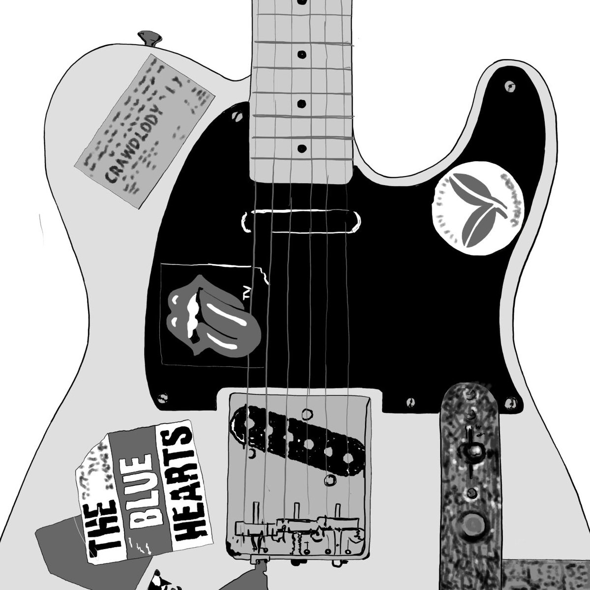 習作 part3 真島昌利さん仕様 TELECASTER テレキャスター fender